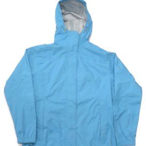 LL Bean Womens H2OFF Waterproof Long Raincoat Small Blue Rain Jacket